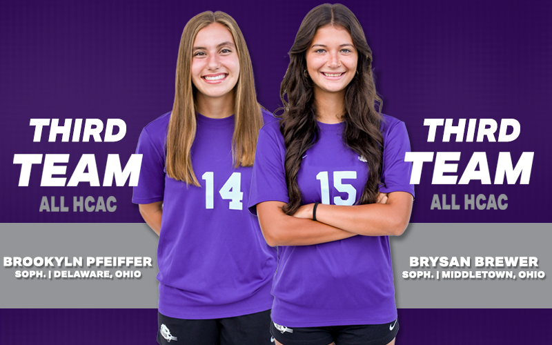 Brewer and Pfeiffer earn All-HCAC honors